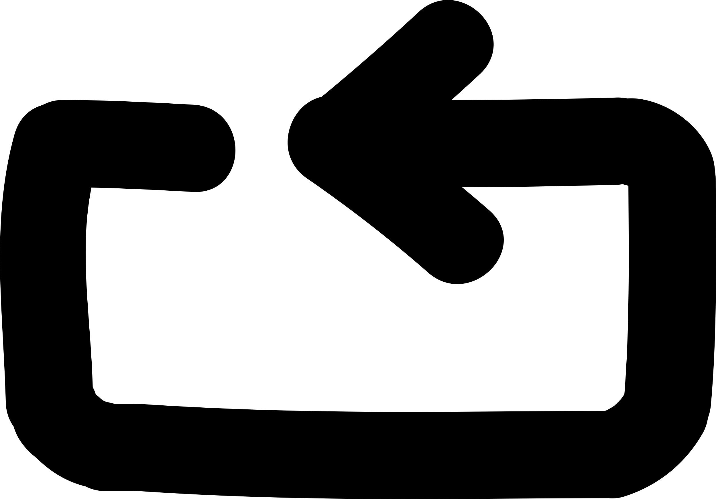 Back Arrow Hand Drawn Sign Clean Silhouette Svg Vector Free Vectors